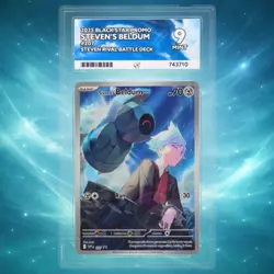 ACE 9 Steven’s Beldum SVP 207 Black Star Promo Pokemon TCG Graded Card - Image 1