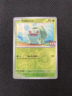 Pokemon Bulbasaur 001/165 Best Buy Promo Card Pokemon SV 151 With Barcode Card - Image 2