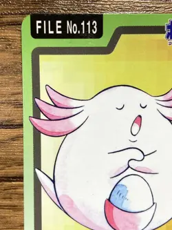 Pokemon Carddass Card Chansey File No.113 Bandai Pocket Monsters 1997 - Image 3
