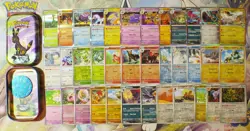Rare Pokemon S&V Mega Reverse Holo / Holo Bundle, EX Card x2, Tin & Vintage Gift - Image 1