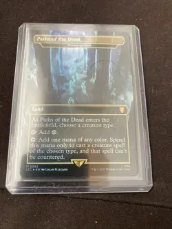 MTG PATHS OF THE DEAD 0362 LORD OF THE RINGS COMMANDER LTC BORDERLESS FOIL NM - Image 1