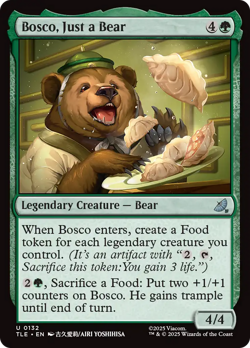 Bosco, Just a Bear (FOIL) x1 - MTG Avatar: The Last Airbender Eternal TLE #132 - Image 1
