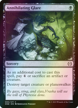 MTG Annihilating Glare Foil ** Phyrexia: All Will Be One ** English - Image 1