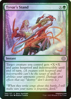 MTG Tyvar's Stand Foil ** Phyrexia: All Will Be One ** English - Image 1