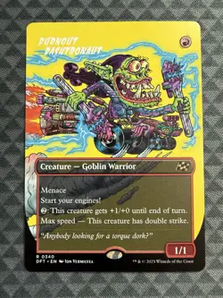 MTG Burnout Bashtronaut #0340 Borderless Rare Aetherdrift (DFT) - Image 2