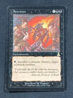 Attrition - Urza's Destiny MTG Magic The Gathering Regular Rare - Heavy Play HP - Image 1