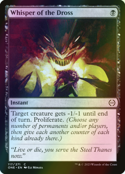 MTG Whisper of the Dross Foil ** Phyrexia: All Will Be One ** English - Image 1