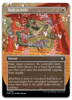 Path to Exile (Borderless) #626 (NM) Commander Masters CMM Magic MTG - Image 1