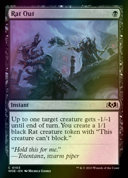 MTG Rat Out Foil ** Wilds of Eldraine ** English - Image 1