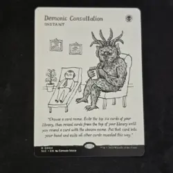 MtG DEMONIC CONSULTATION Secret Lair Countdown Kit Encyclopedia Magic, NM - Image 2