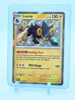 Luxray 137/091 Sv: Paldean Fates Shiny Rare Holo Pokemon TCG NM 137/091 - Image 1