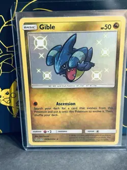 Gible SV38/SV94 Hidden Fates Shiny Vault Holo Rare Pokemon Card NM - Image 1