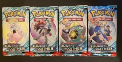 Pokemon TCG Journey Together Booster Pack Sealed x 4 - Art Set - Image 1