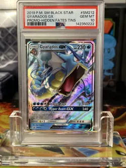 Pokemon PSA 10 Gyarados GX Hidden Fates Black Star Promo Sm212 - Image 1