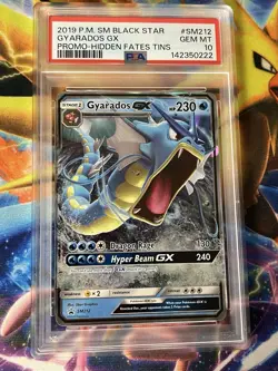 Pokemon PSA 10 Gyarados GX Hidden Fates Black Star Promo Sm212 - Image 3