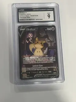 CGC 9 Mimikyu V Full Art Brilliant Stars 2022 Pokemon Card #TG16 - Image 1