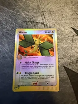 Vibrava 22/97 EX Dragon Reverse Holo Rare 2003 Pokemon - LP - Image 1