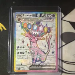 Pokemon Espeon ex SVP175 Scarlet & Violet Promo Full Art Holo Psychic 270 HP - Image 1