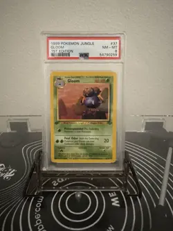 1999 Pokemon Jungle 1st Edition Gloom 37/64 Jungle PSA 8 - Image 1