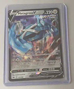 Metagross V 112/198 SWSH Chilling Reign Ultra Rare Pokemon TCG 2021 NM-M - Image 1
