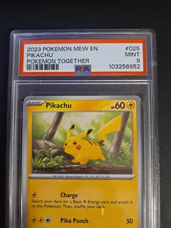 2023 Pokemon Together Promo Pikachu 025 PSA 9 MINT - Image 2