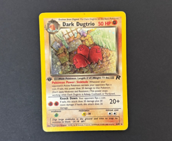 Pokemon Team Rocket Dark Dugtrio Holo Rare 6/82 1st Edition - Image 1