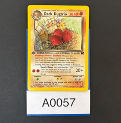 Pokemon Team Rocket Dark Dugtrio Holo Rare 6/82 1st Edition - Image 3