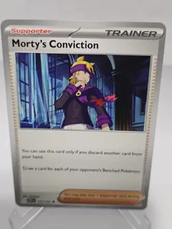 4 X MORTY'S CONVICTION 155/162 - UNCOMMOM POKEMON - TEMPORAL FORCES - Image 1