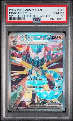 2025 POKEMON PRE EN-PRISMATIC EVOLUTIONS #165 DRAGAPULT EX PSA 10 - Image 1