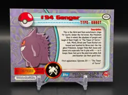 2000 Topps Pokemon TV Animation Series 2 Blue Label #94 Gengar (A) - Image 2