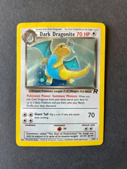 Dark Dragonite Holo Rare Team Rocket 5/82 WOTC Pokemon Gen 1 - Image 1