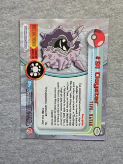 Cloyster #91 - Pokemon 1999 Topps TV Animation Blue Logo - Image 2