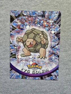 Golem #76 Topps Pokemon TCG BLUE Logo TV Animation Edition - Image 1