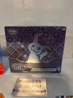Pokemon Paldean Fates ETB Elite Trainer Box New Factory Sealed +Sleeves&blisters - Image 2
