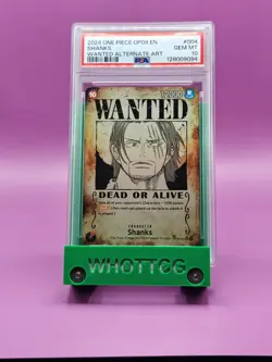 2024 One Piece OP09 - 004 Emperor's In The New World 004 Shanks Wanted PSA 10 - Image 1