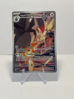 Pokemon TCG Larry's Staraptor 249/217 Illustration Rare Holo Card - Image 1