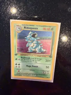 1st Edition Nidoqueen Holo 7/64 Jungle Set 1999 Vintage Pokemon Card WOTC LP - Image 5