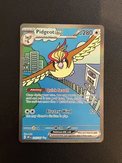 Pokemon TCG Pidgeot EX 225/197 Obsidian Flames Special Illustration Rare Card - Image 1