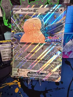 Snorlax ex (Prismatic Evolution Stamp) 076/131 Jumbo Card Promo Pokemon TCG 🌟 - Image 1