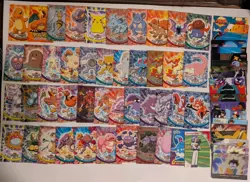 Pokemon Card Topps TV Movie Animation Lot (64 No Duplicates) 10 Foil Holo, - Image 1