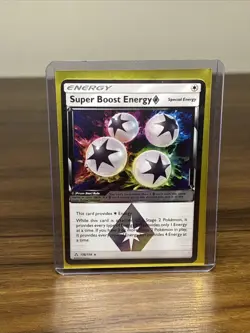 Super Boost Energy #136/156 Prism Star - Ultra Prism Holo Pokemon Card - Image 1
