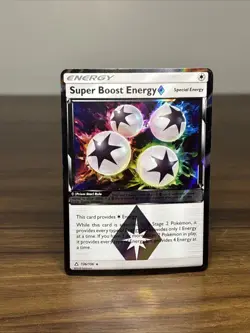 Super Boost Energy #136/156 Prism Star - Ultra Prism Holo Pokemon Card - Image 2