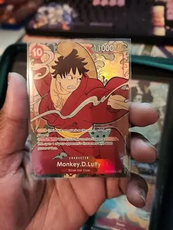 One Piece Monkey D. Luffy Trading Card Game ST01-006 1st Anniversary - Image 1
