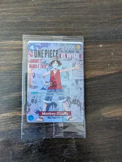 Bandai One Piece CCG Monkey.D.Luffy US Voyage Promo Card P-055 - Image 1