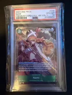 2024 One Piece Nami Premium Card BS Volume 2 #OP02-036 PSA 10 GEM MT - Image 1