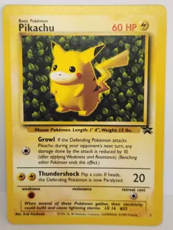 POKEMON TCG CARD IVY PIKACHU 2000 NO 1 BLACK STAR PROMO - Image 1