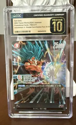Son Goku Dragon Ball Super Bandai Card Games Fest 24-25 FB03-011 Uncommon CGC 10 - Image 1