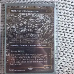 TMNT Michelangelo, Improviser Foil Legendary Creature Card M0304 - Image 1