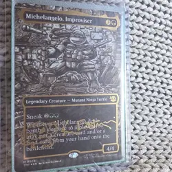 TMNT Michelangelo, Improviser Foil Legendary Creature Card M0304 - Image 2