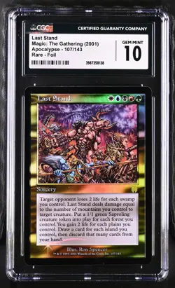LAST STAND Apocalypse Foil Rare CGC 10 MTG [Nostalgium] - Image 1